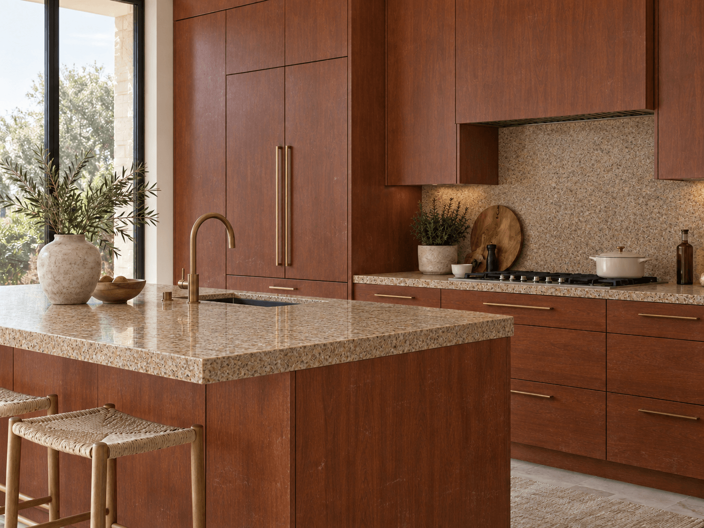 Kitchen and cabinetry finishes before wrapping