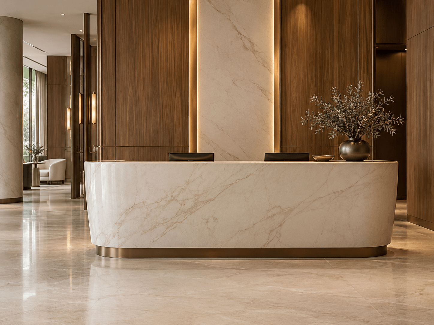 Architectural Wrapping 22 Hotel reception interior after wrapping